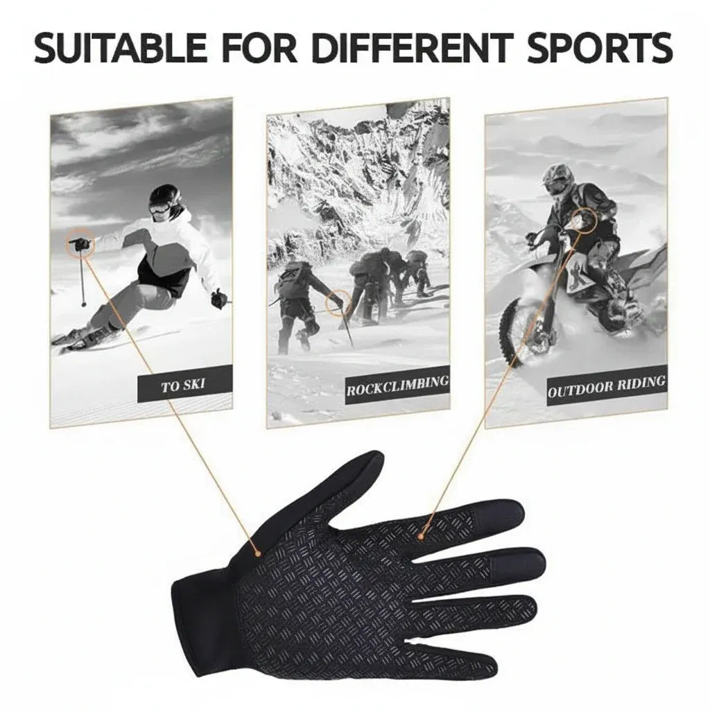 Thermal Windproof Full-Finger Touchscreen Winter Gloves