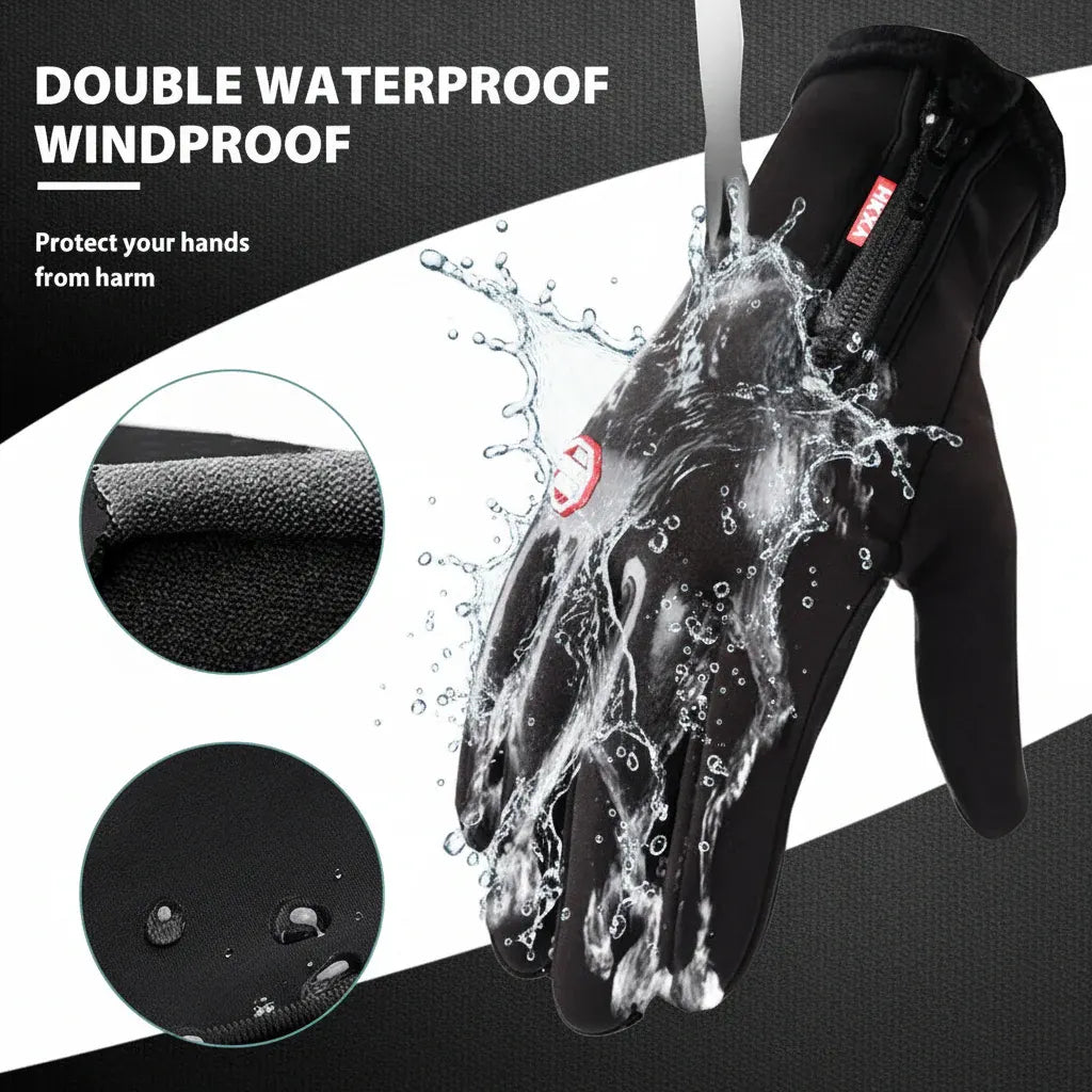 Thermal Windproof Full-Finger Touchscreen Winter Gloves