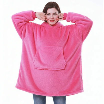 Thick Hooded Wearable Blanket - Cozy Warm Cloak