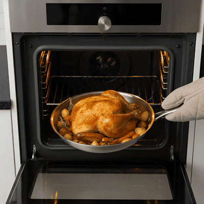 Titanium-Coated Skillet for High-Heat Cooking