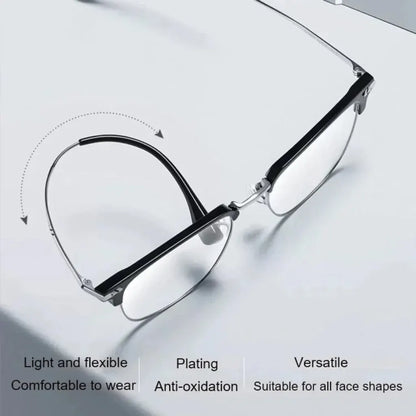 Titanium Frame Computer Reading Glasses with Matte Finish Design