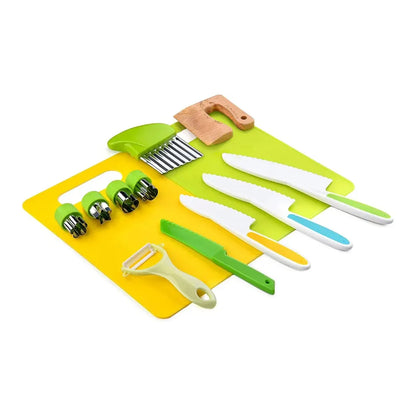 Toddler-Safe Kitchen Knife & Cooking Utensil Set for Kids