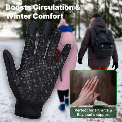 Touchscreen-Compatible Heated Winter Gloves for Outdoor Use