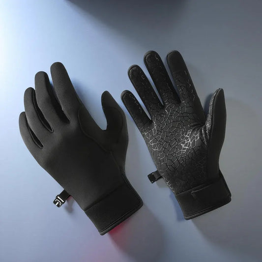 Touchscreen-Compatible Winter Gloves with Anti-Slip Grip for Outdoor Use