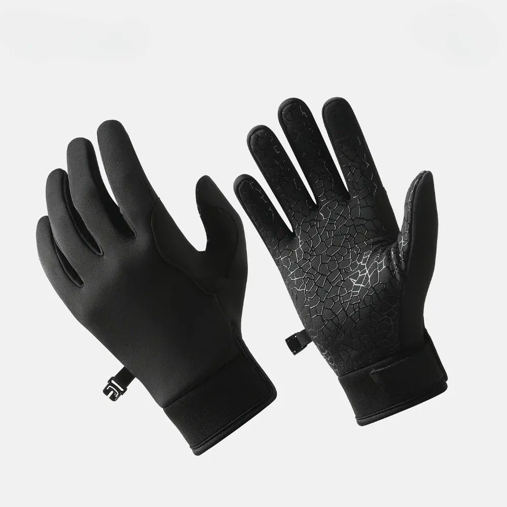 Touchscreen-Compatible Winter Gloves with Anti-Slip Grip for Outdoor Use