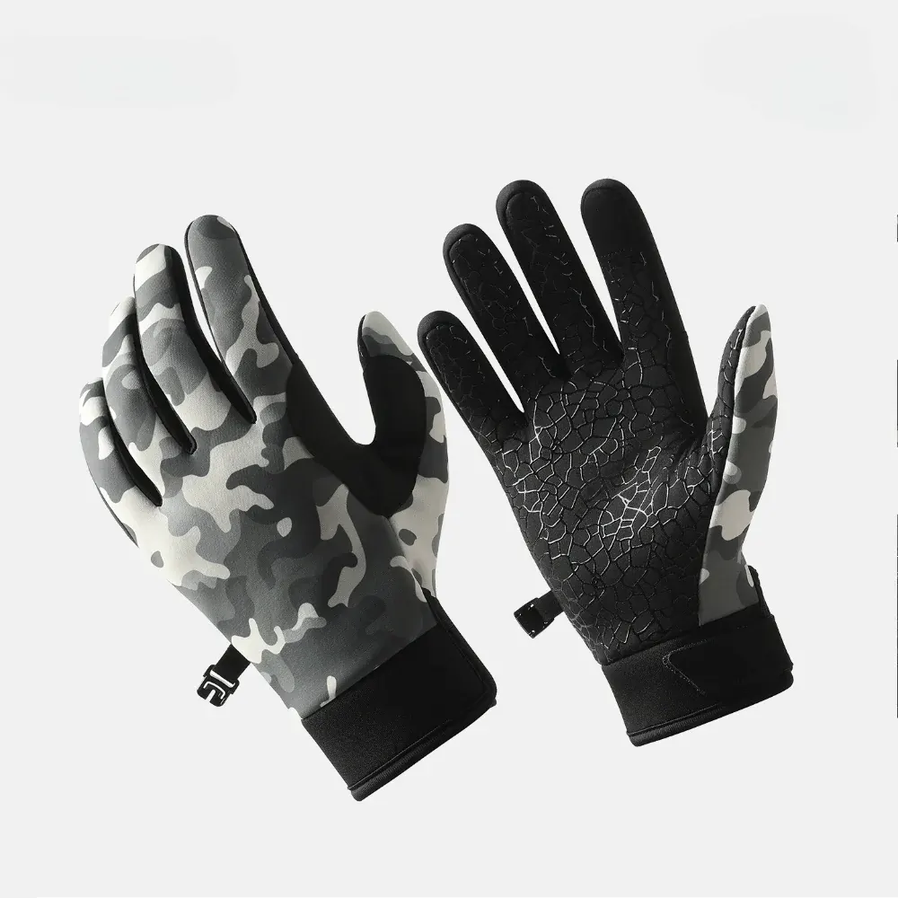 Touchscreen-Compatible Winter Gloves with Anti-Slip Grip for Outdoor Use