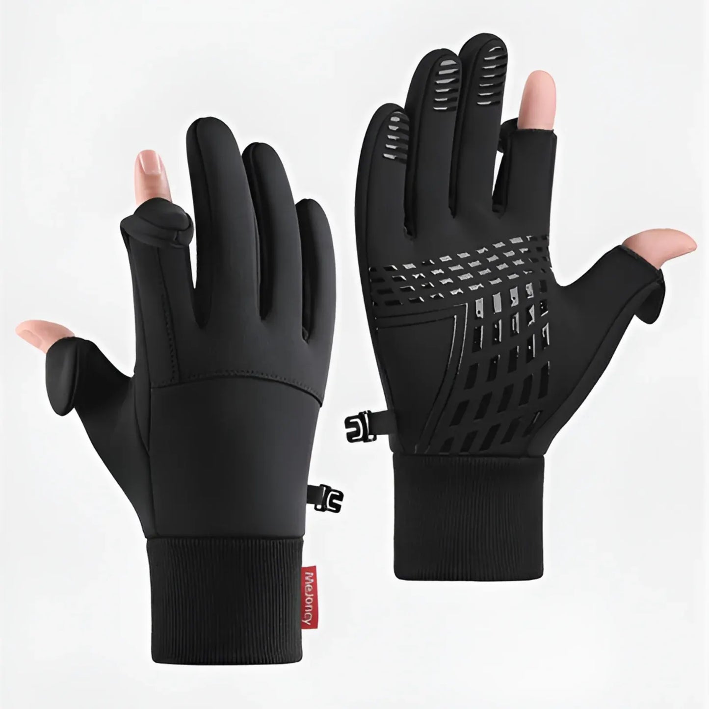 Touchscreen-Compatible Winter Gloves with Anti-Slip Grip for Outdoor Use