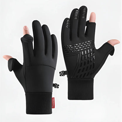 Touchscreen-Compatible Winter Gloves with Anti-Slip Grip for Outdoor Use