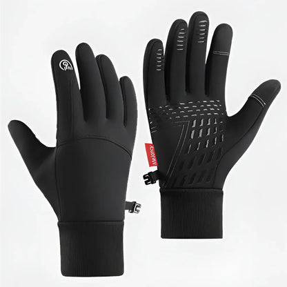 Touchscreen-Compatible Winter Gloves with Anti-Slip Grip for Outdoor Use