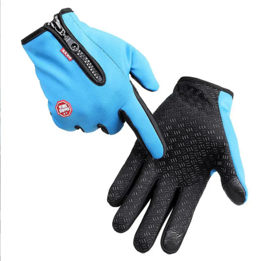 Touchscreen Winter Thermal Gloves with Grip Design for Outdoor Use