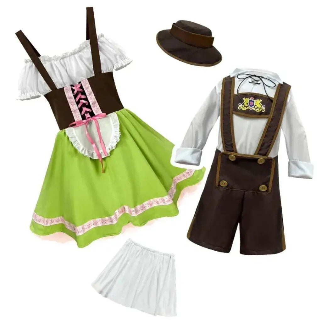 Traditional Festive Halloween Costume Outfit Set