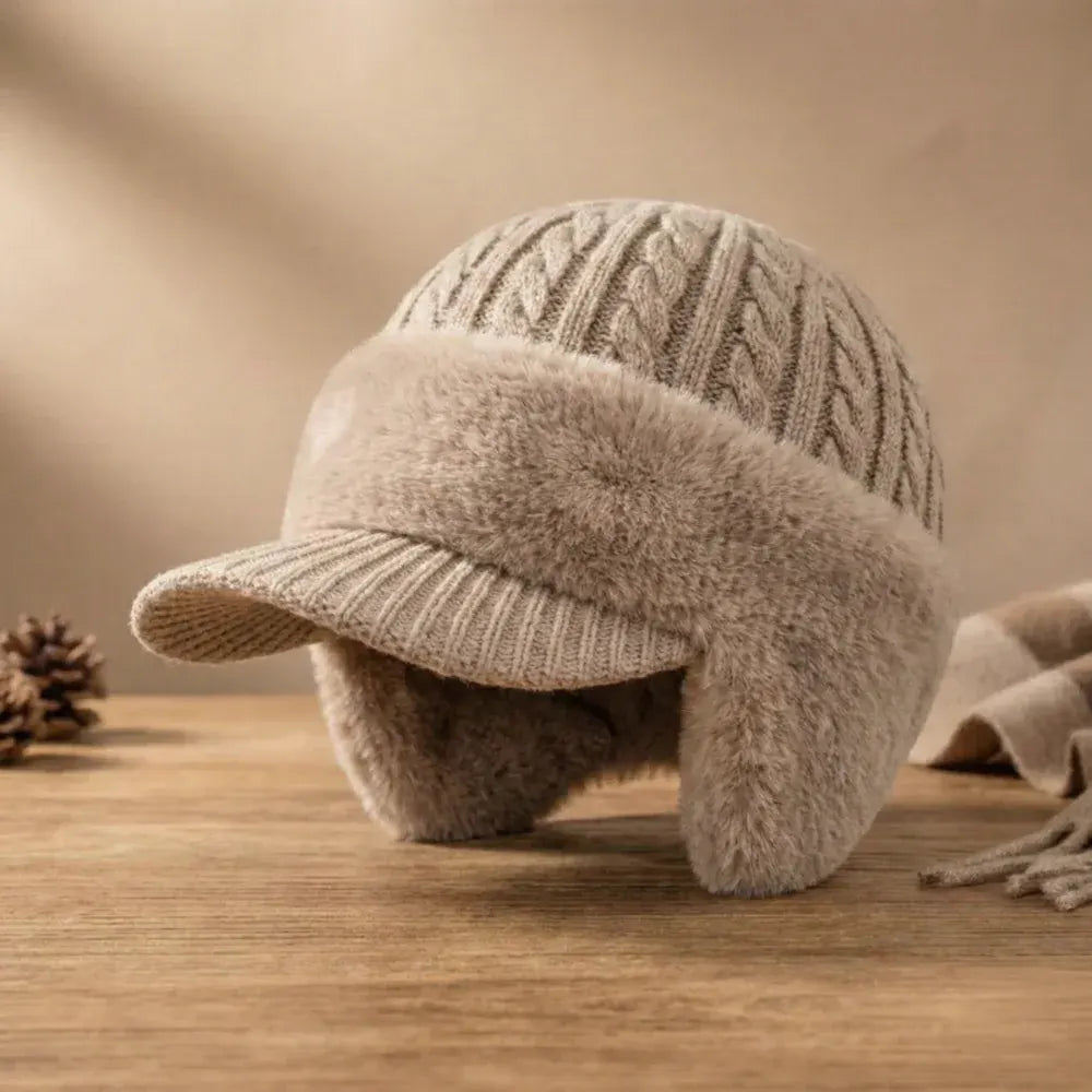 Trapper Ear Flap Winter Knit Cap