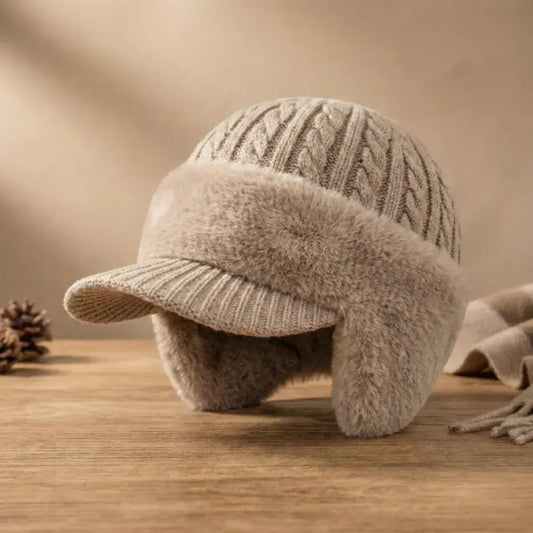 Trapper Ear Flap Winter Knit Cap