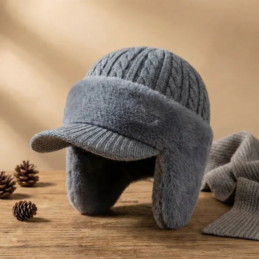 Trapper Ear Flap Winter Knit Cap