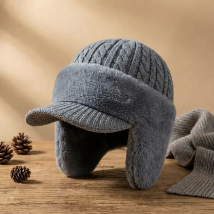 Trapper Ear Flap Winter Knit Cap