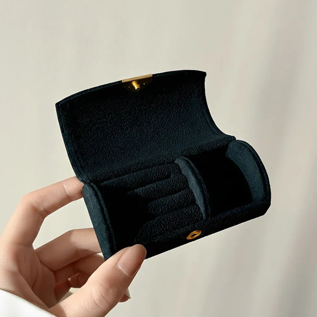 Travel Jewelry Organizer Case with Snap Closure - Mother's Day Gift