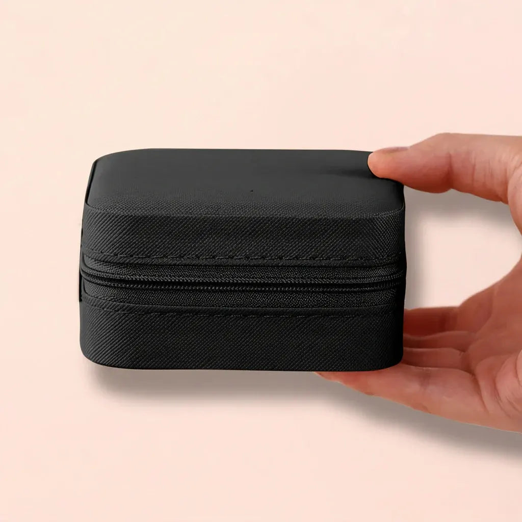 Travel Jewelry Organizer Case with Zipper Closure - Mother's Day Gift
