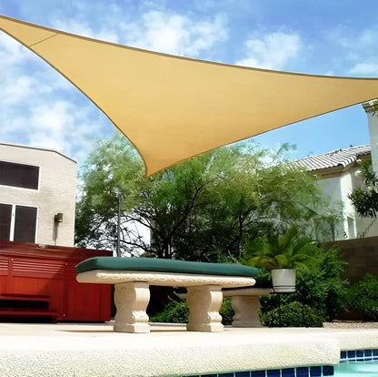 Triangle Waterproof Shade Sail with UV Protection Design