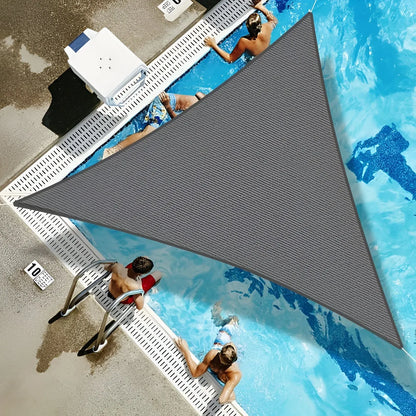 Triangle Waterproof Shade Sail with UV Protection Design