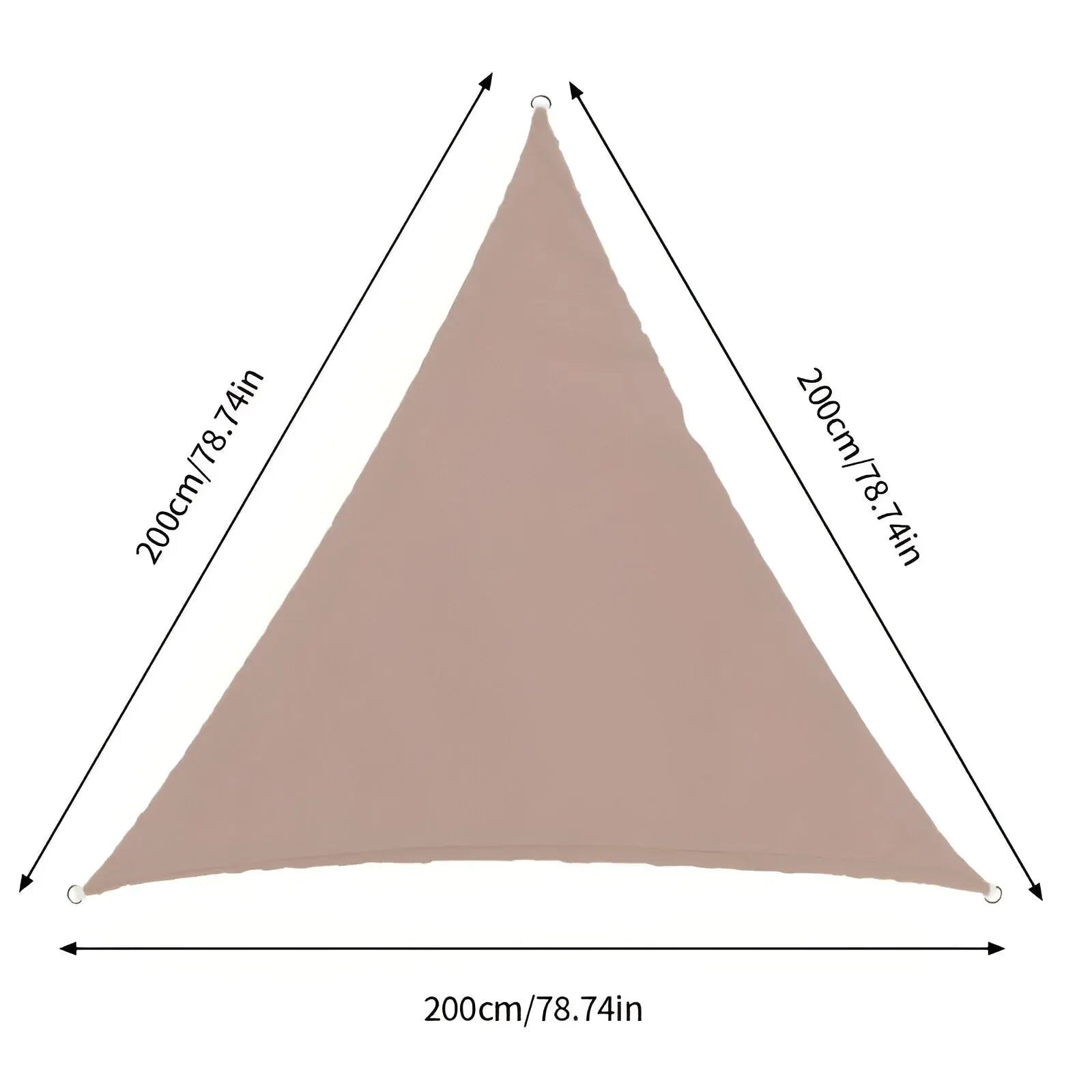 Triangle Waterproof Shade Sail with UV Protection Design