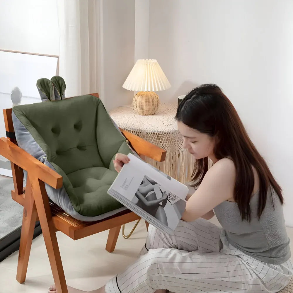 Tufted Chair Seat Pad Cushion for Home Seating Comfort
