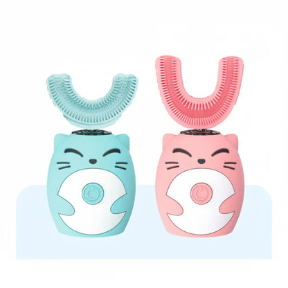 U-Shaped Sonic Electric Toothbrush for Kids, Silicone Automatic Brush