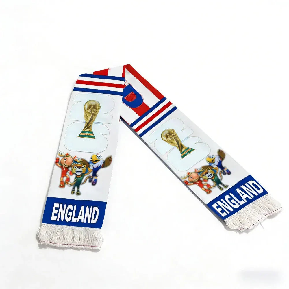 UK Flag Supporter Scarf for World Cup Matches and Sporting Events