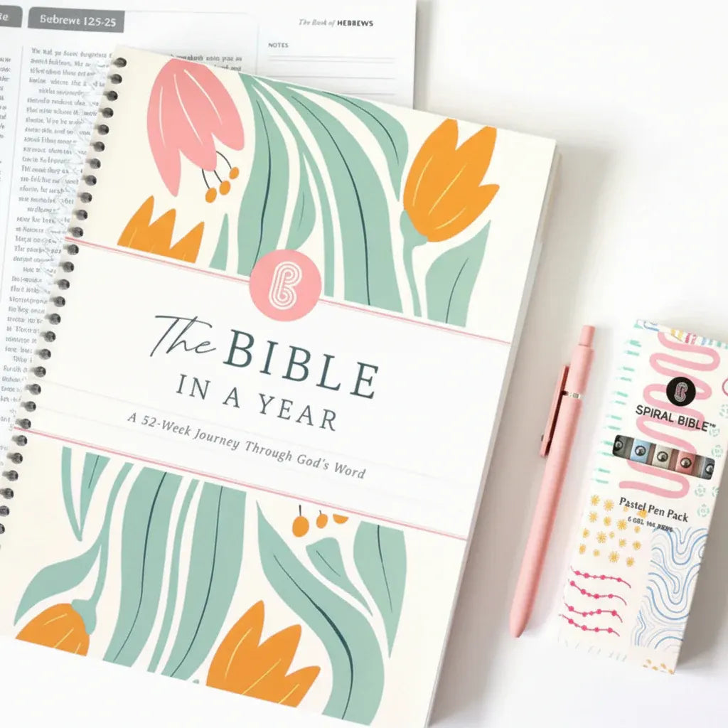 Undated Weekly & Monthly Spiral-Bound Paper Planner
