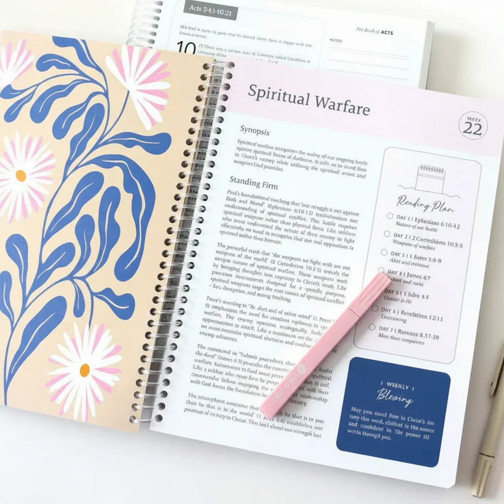 Undated Weekly & Monthly Spiral-Bound Paper Planner