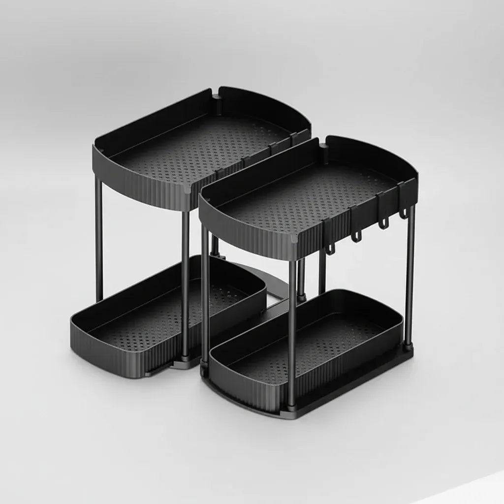Under Sink Organizer 2-Pack Multi-Purpose Storage Drawer Set