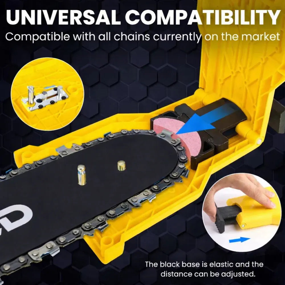 Universal Chain Sharpening Tool for Chainsaws
