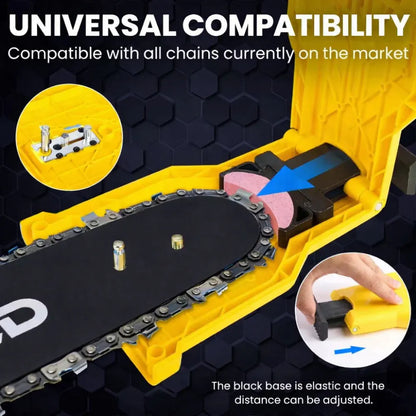 Universal Chain Sharpening Tool for Chainsaws