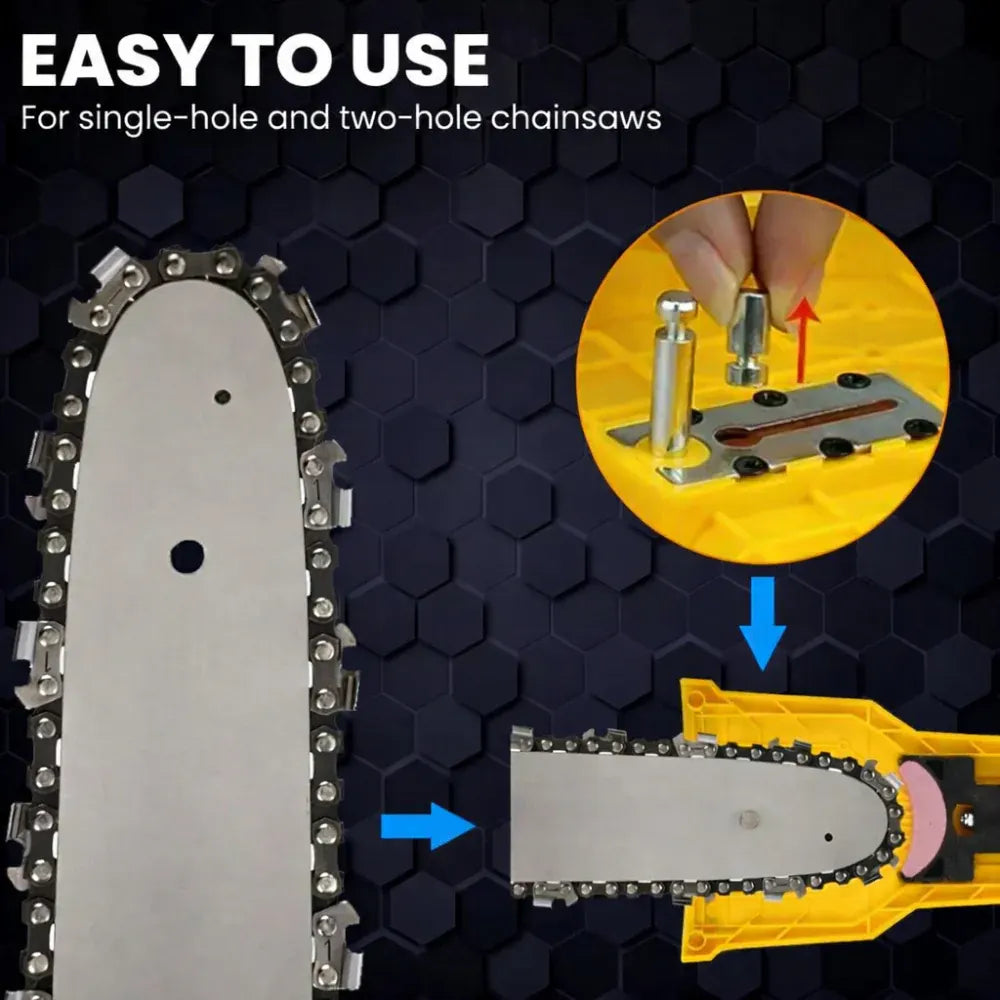 Universal Chain Sharpening Tool for Chainsaws