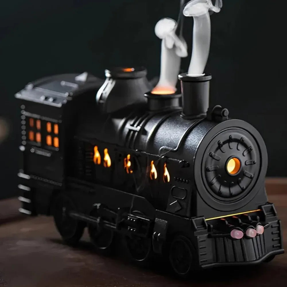 USB LED Night Light Train Design Humidifier & Essential Oil Diffuser, Plastic