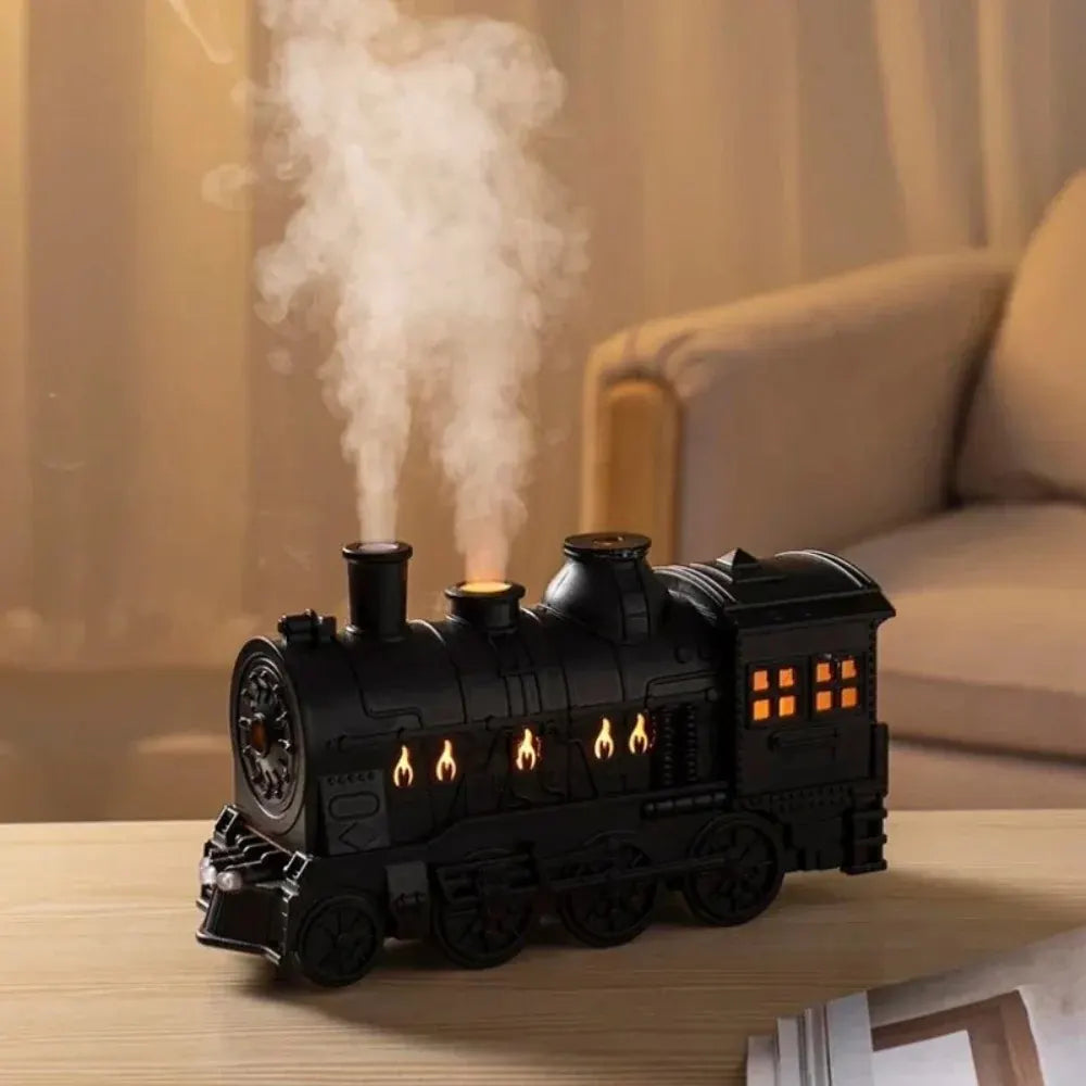 USB LED Night Light Train Design Humidifier & Essential Oil Diffuser, Plastic