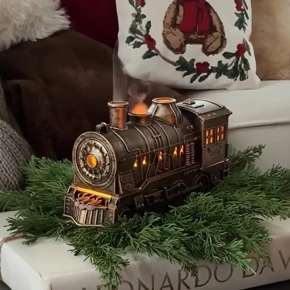 USB LED Night Light Train Design Humidifier & Essential Oil Diffuser, Plastic