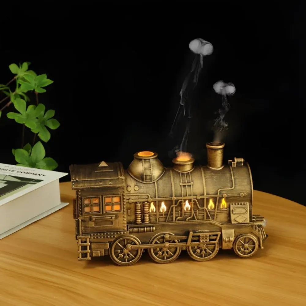 USB LED Night Light Train Design Humidifier & Essential Oil Diffuser, Plastic