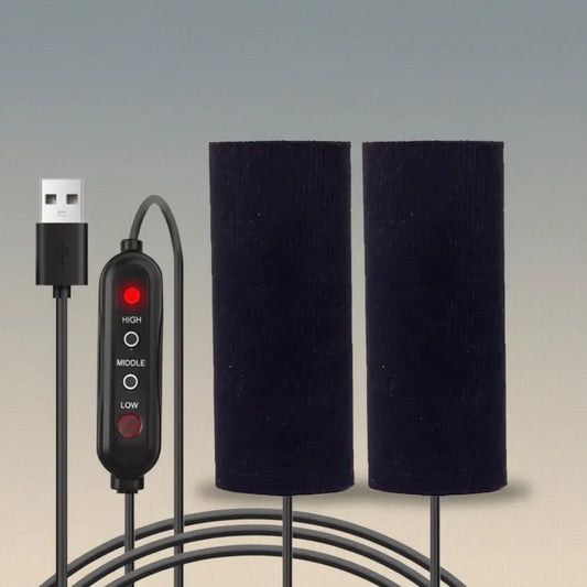 USB-Powered Motorcycle Handlebar Grips with Adjustable Heat Control