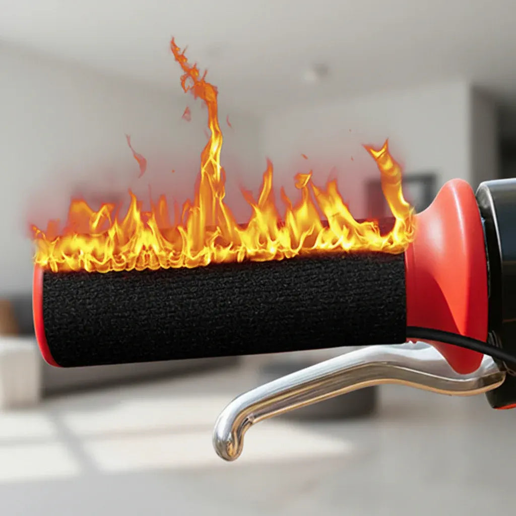 USB-Powered Motorcycle Handlebar Grips with Adjustable Heat Control