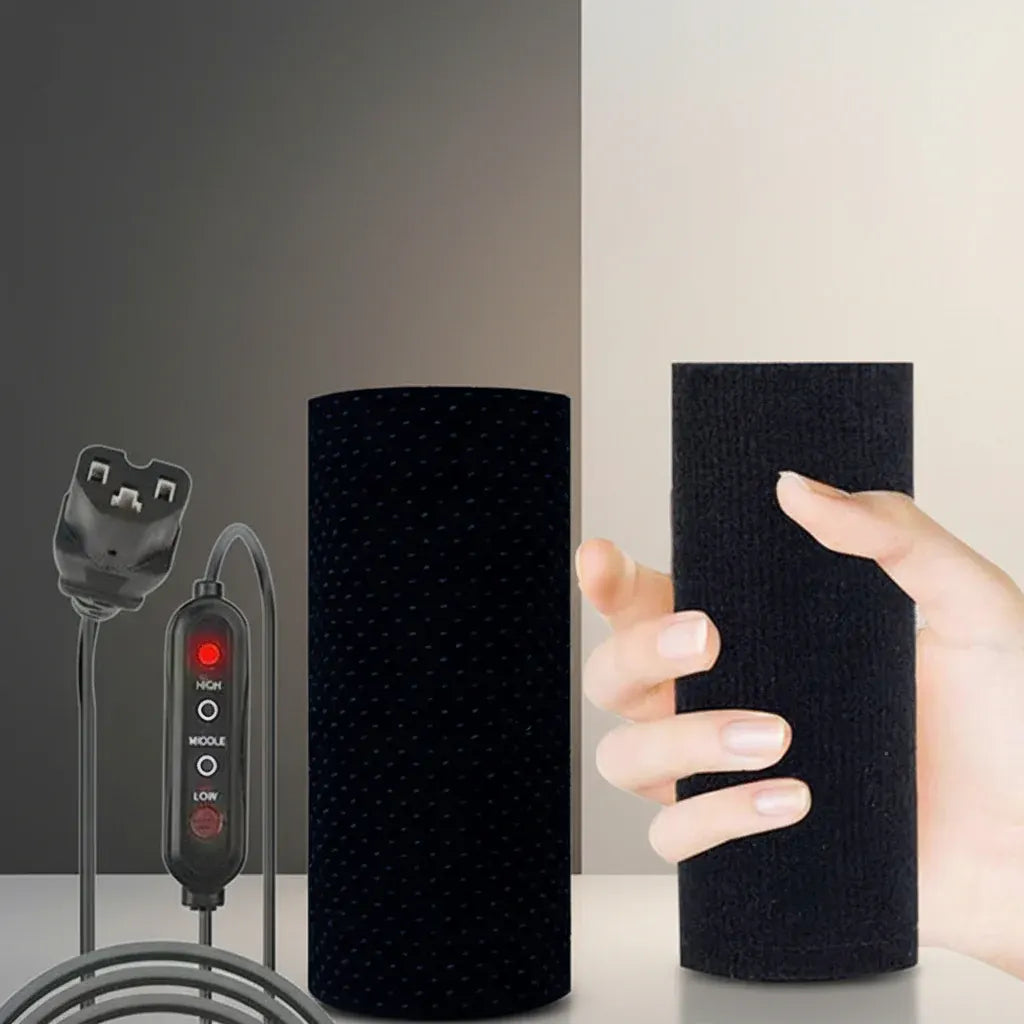 USB-Powered Motorcycle Handlebar Grips with Adjustable Heat Control