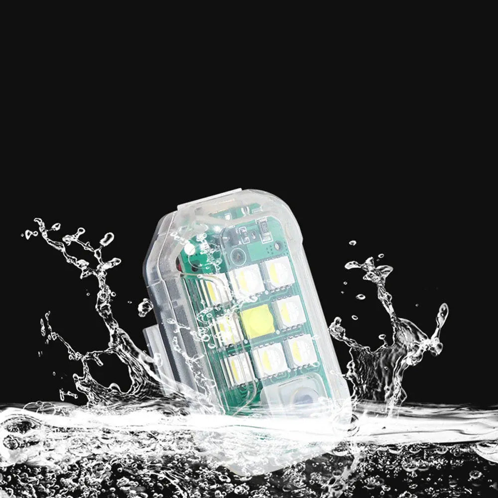 USB Rechargeable LED Strobe Light with Remote for Vehicle Warning Flashers