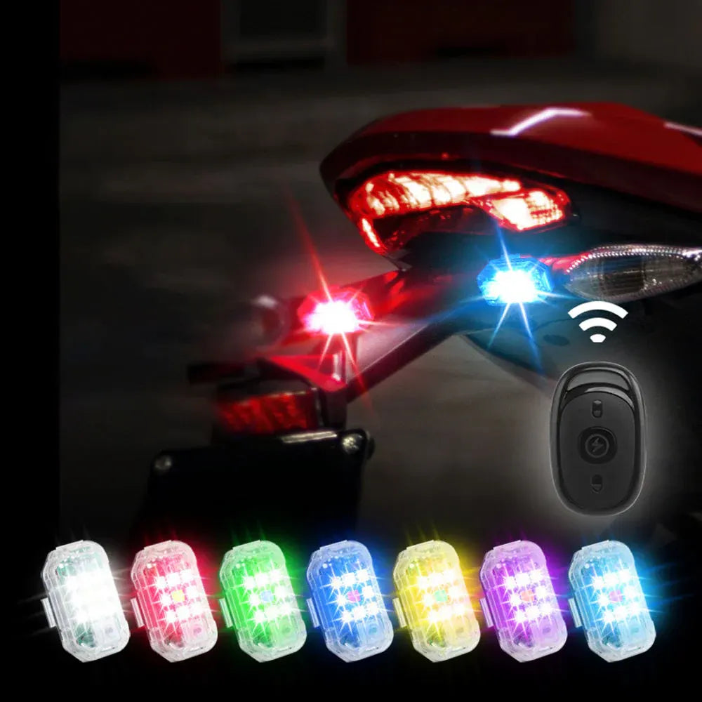 USB Rechargeable LED Strobe Light with Remote for Vehicle Warning Flashers