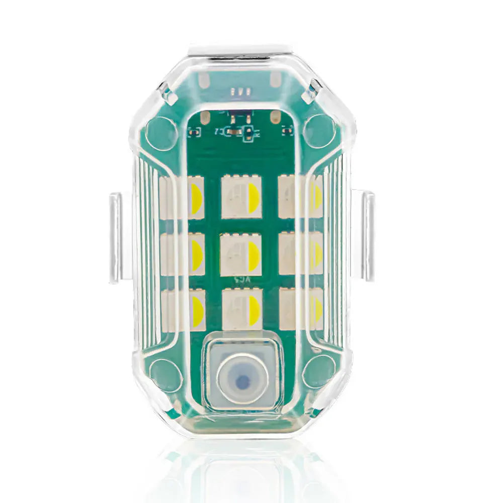 USB Rechargeable LED Strobe Light with Remote for Vehicle Warning Flashers