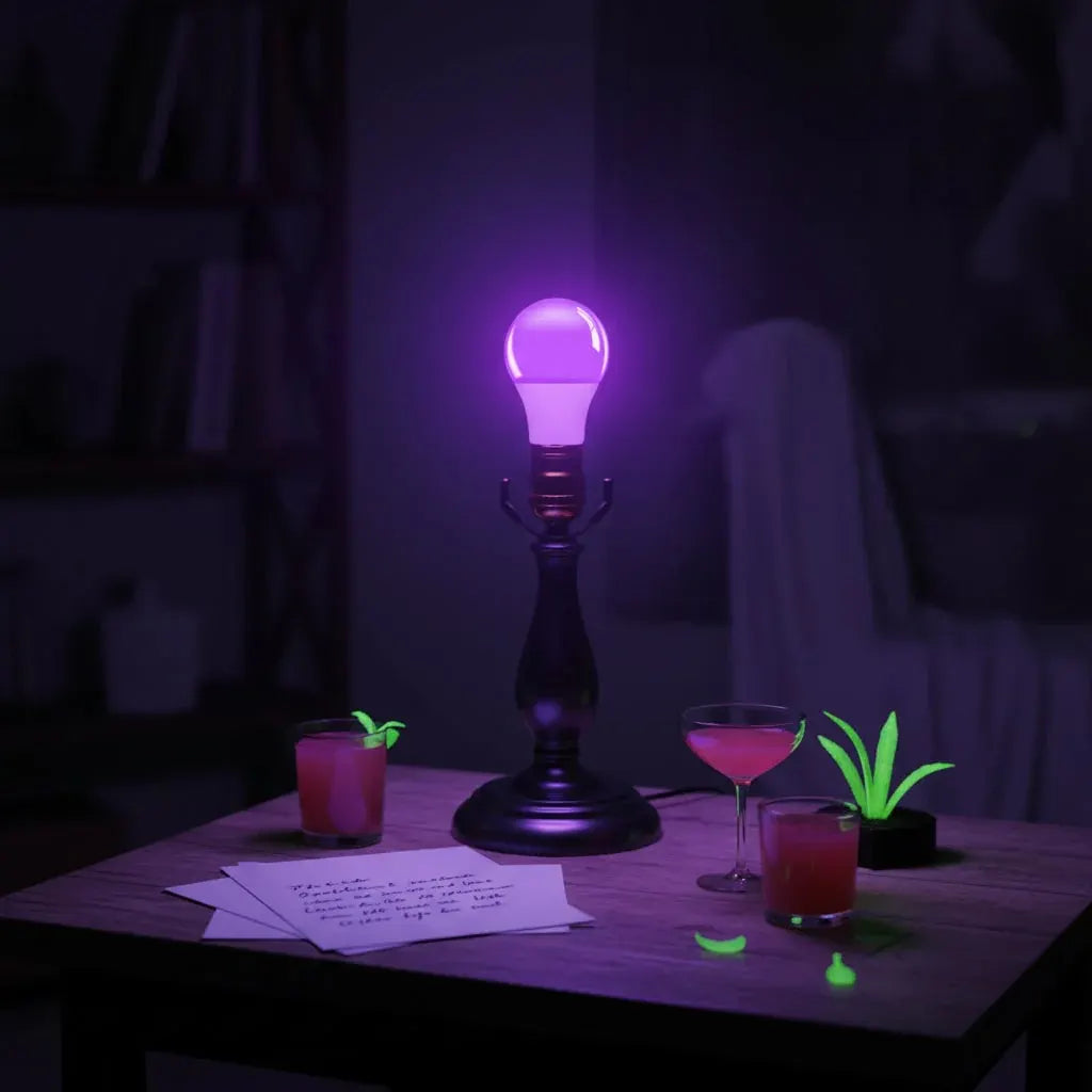 UV Black Light Bulb for Halloween Glow Effect Decor