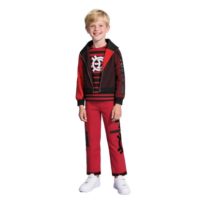 Vampire Costume Set with Jacket and Pants for Halloween