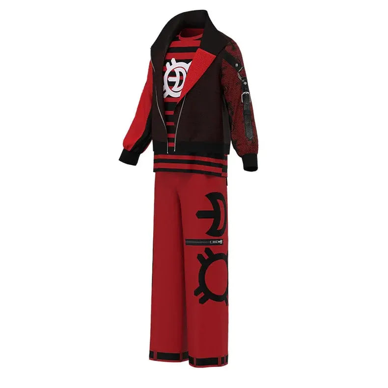 Vampire Costume Set with Jacket and Pants for Halloween