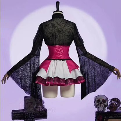 Vampire Long Sleeve Dress Halloween Costume Outfit