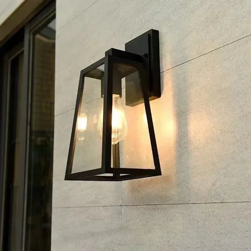 Verona Outdoor Wall Sconce | European Modern Lantern Lighting Fixture