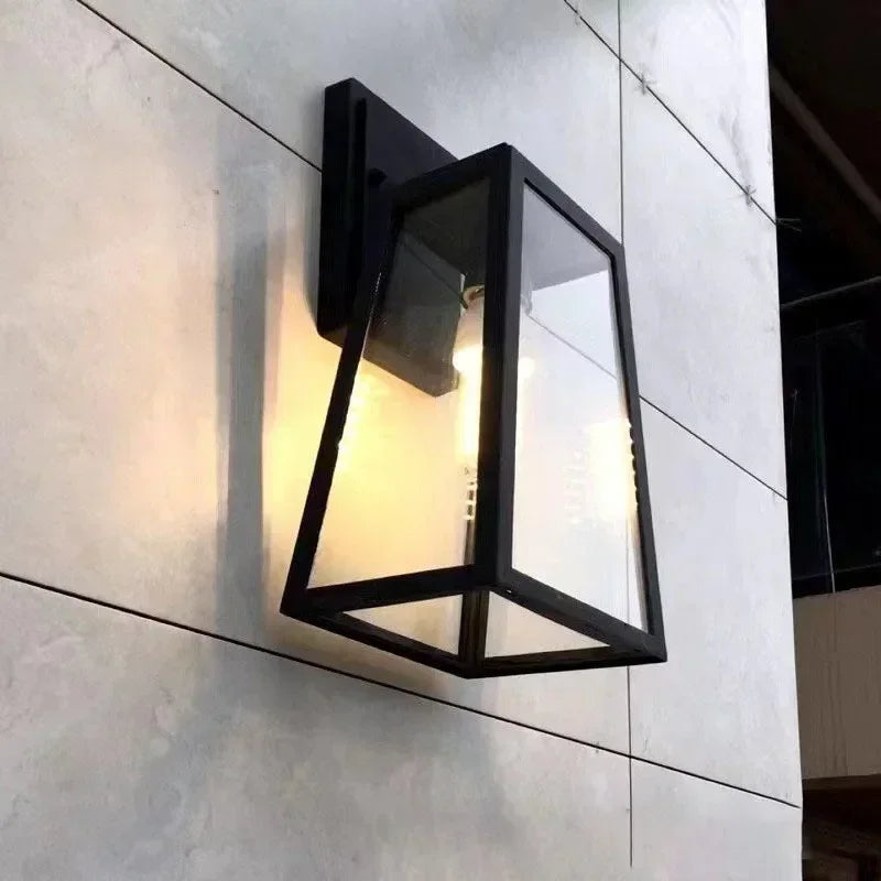 Verona Outdoor Wall Sconce | European Modern Lantern Lighting Fixture