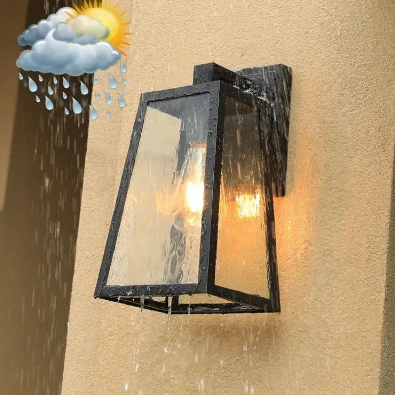 Verona Outdoor Wall Sconce | European Modern Lantern Lighting Fixture